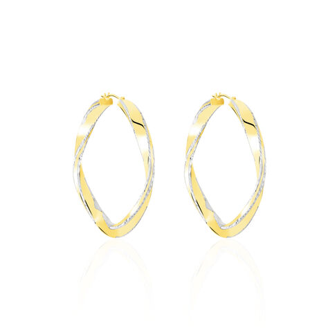 Damen Creolen Gold 375 Bicolor - Creolen Damen | OROVIVO