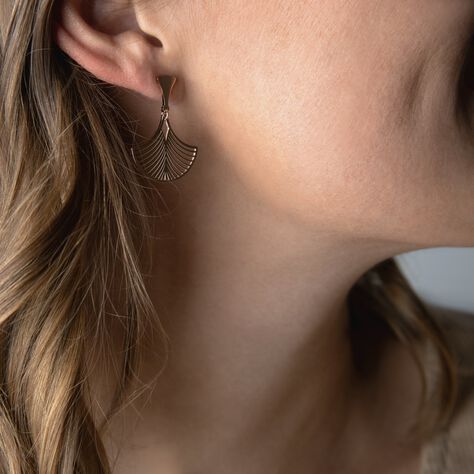 Damen Ohrstecker Lang Edelstahl Rosé Vergoldet  - Ohrringe Damen | OROVIVO