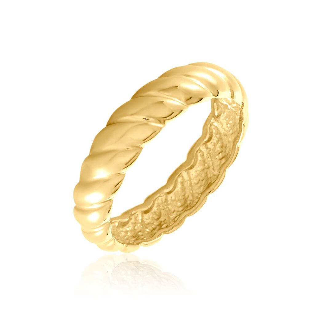Damenring Gold 375 gedreht Croissant - Ringe Damen | OROVIVO