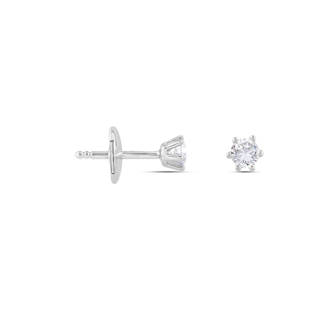 Damen Ohrstecker Weißgold 750 synthetischer Diamant 0,41ct Sonate  - Ohrstecker Damen | OROVIVO