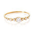 STEPHANIE Damen Ring Gold 375 (9 Karat) Synthetischer Diamant Wei&szlig; 0,29 ct