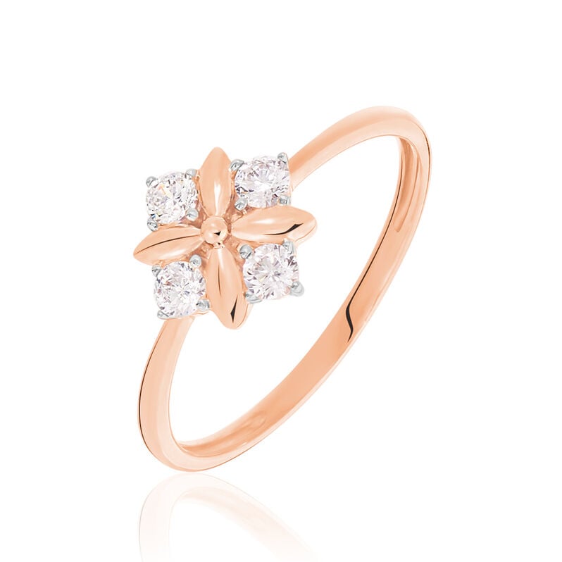 Bague Or Rose Gladysse Et Oxyde - Spannringe Damen | OROVIVO