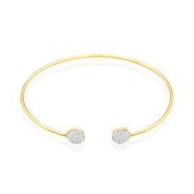 Damen Armreif Gold 375 Dopplet Kreis - Armreifen Damen | OROVIVO