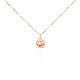 Damen Halskette Silber 925 Rosé Vergoldet Herz - Herzketten Damen | OROVIVO