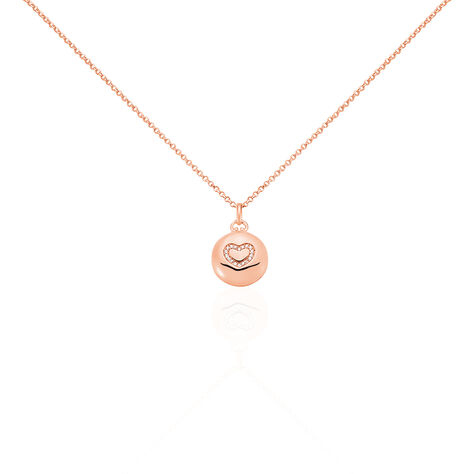 Damen Halskette Silber 925 Rosé Vergoldet Herz - Halsketten Damen | OROVIVO