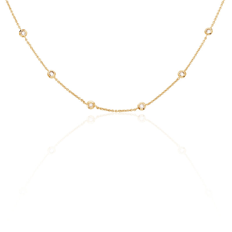 Collier Plaque Or Violette - Spannringe Damen | OROVIVO