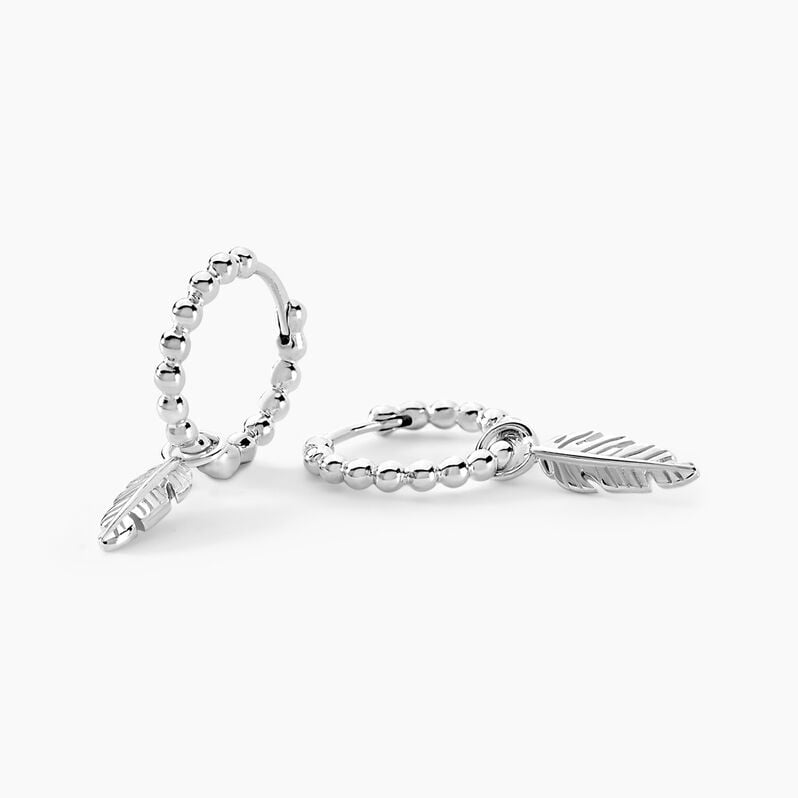 Créoles Callie Argent Weiss - Spannringe Damen | OROVIVO