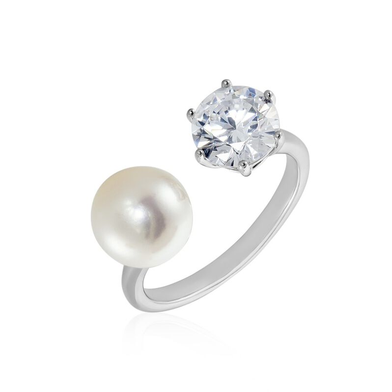 SEMKA Damen Ring Silber 925 Zirkonia Wei&szlig; 1,7 ct B 1,97 mm - Verlobungsringe Damen | OROVIVO