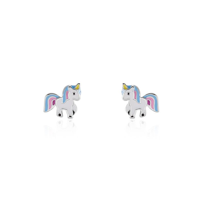 AADHYA Kinder Ohrstecker Silber 925 Einhorn - Ohrstecker Kinder | OROVIVO