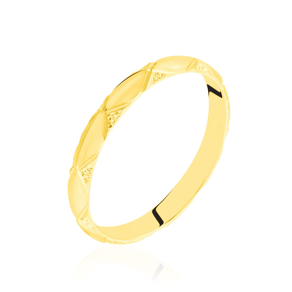 Alliance Harmonie Demi Jonc Classique Or Jaune - Spannringe Familie | OROVIVO