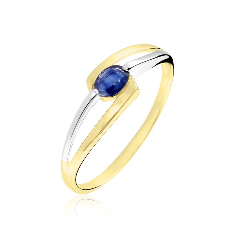 Bague Sylvene Or Bicolore Saphir - Spannringe Damen | OROVIVO