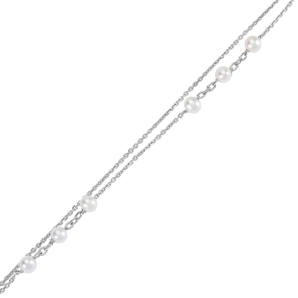 Damen Armband Silber Silber 925 Rund Weiß Arielle 2 2,1cm 13mm - Neuheiten Damen | OROVIVO