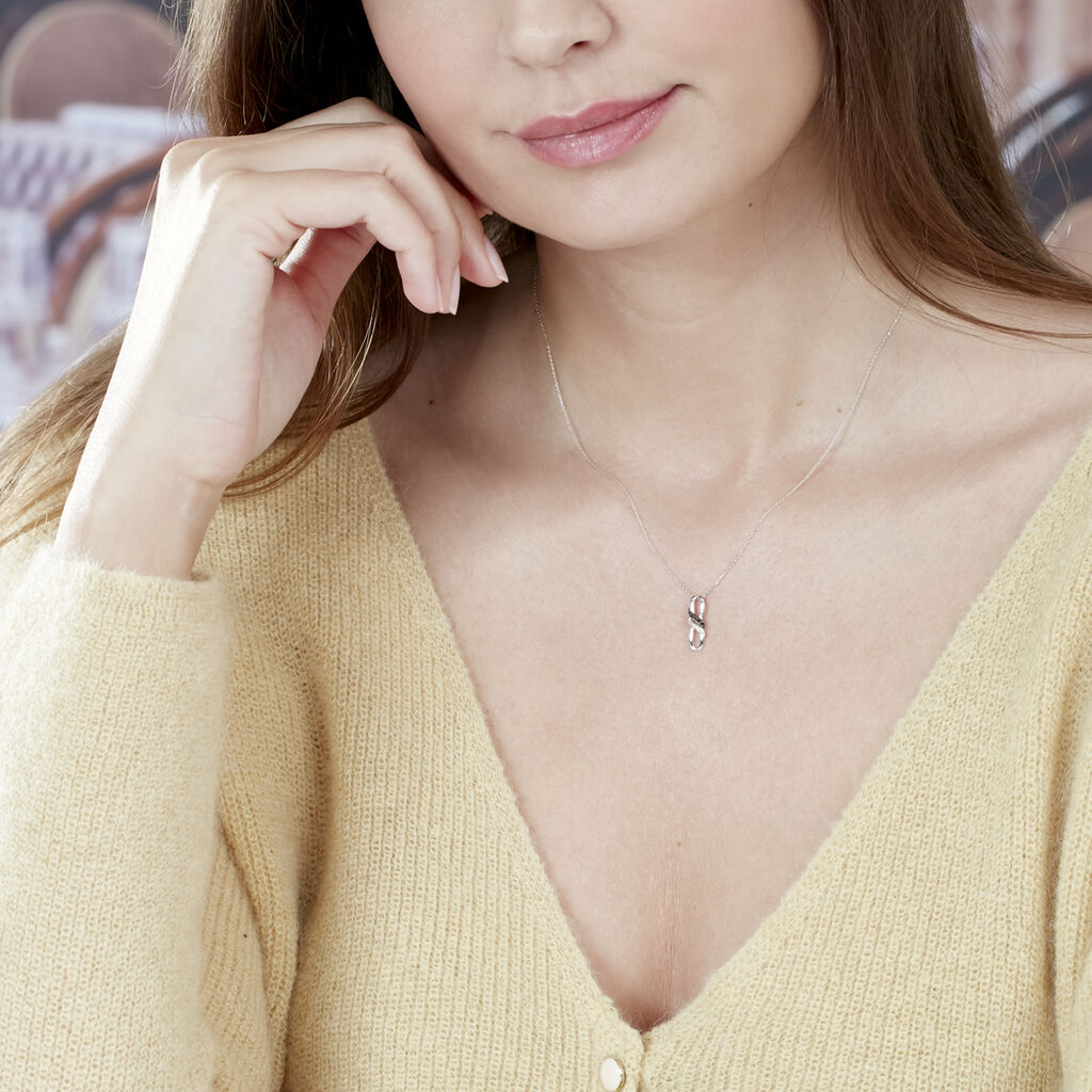 Collier Aline Or Blanc Diamant - Spannringe Damen | OROVIVO