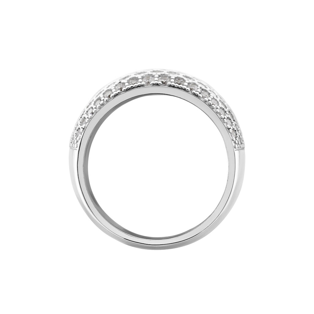 KERANA Damen Ring Silber 925 Zirkonia Wei&szlig; 1,96 ct B 11,15 mm