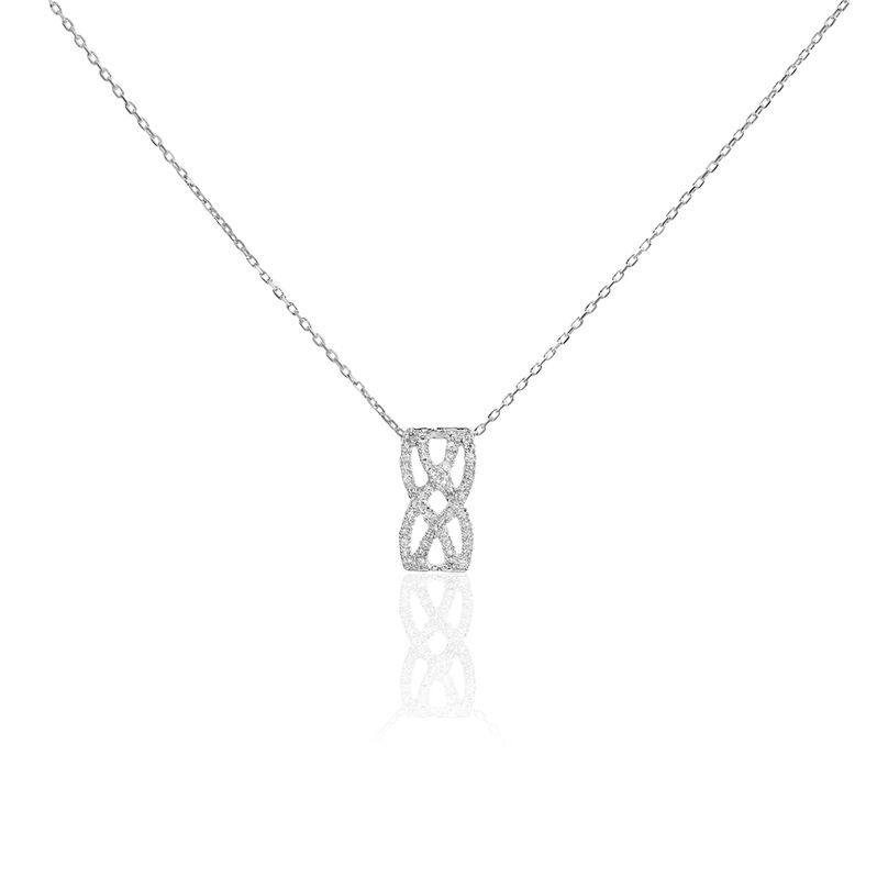 Collier Or Blanc Diamant - Spannringe Damen | OROVIVO