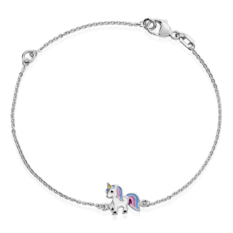 AADHYA Kinder Armband Silber 925 Einhorn - Armb&auml;nder mit Anh&auml;nger Kinder | OROVIVO