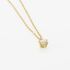 Monopoli Damen Collier Gold 750 (18 Karat) Diamant Weiß 0,26 ct