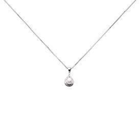Damen Halskette Silber 925 Zuchtperle Zirkonia - Ketten mit Anhänger Damen | OROVIVO