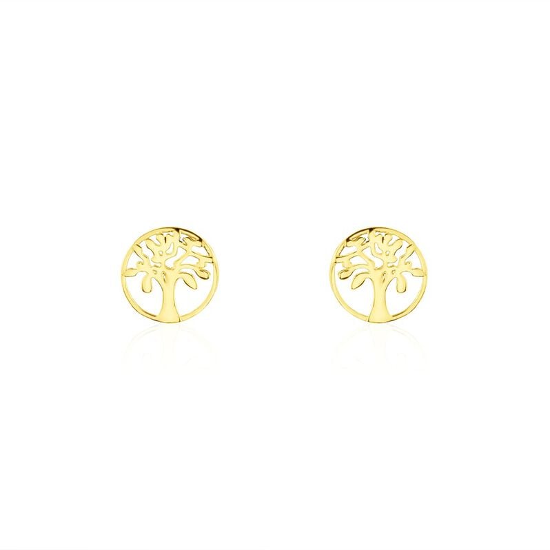 EDE LEBENSBAUM 3 Damen Ohrstecker Gold 375 (9 Karat) Lebensbaum - Ohrstecker Damen | OROVIVO