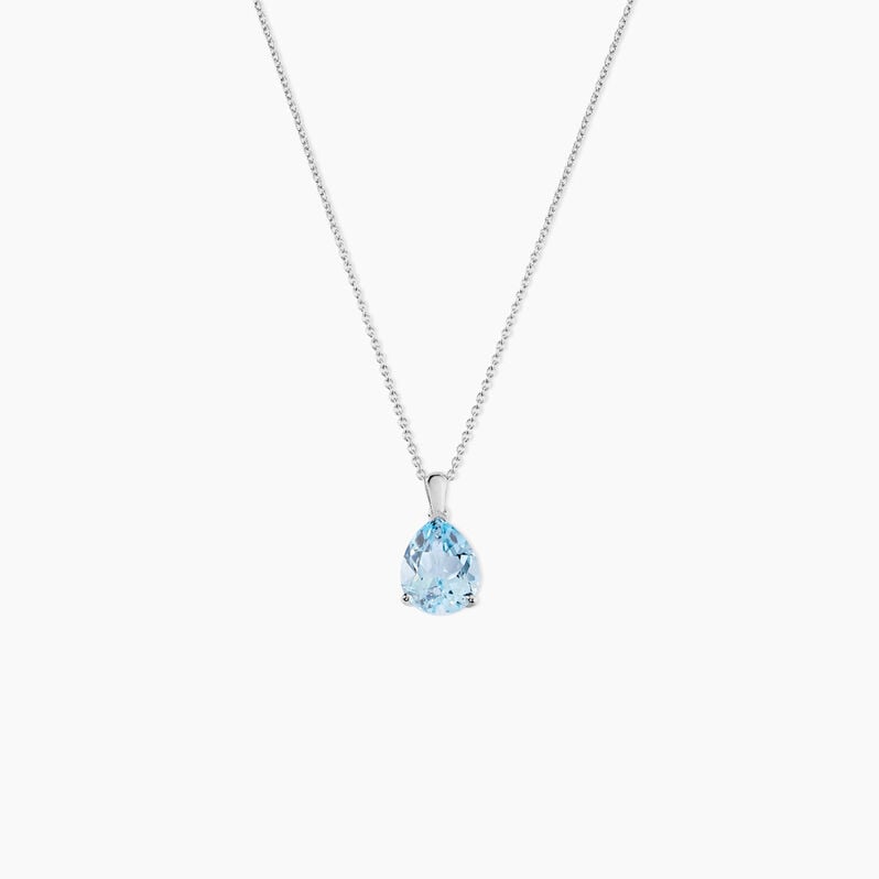 Collier Anesa Or Weiss Topaze Poire - Spannringe Damen | OROVIVO