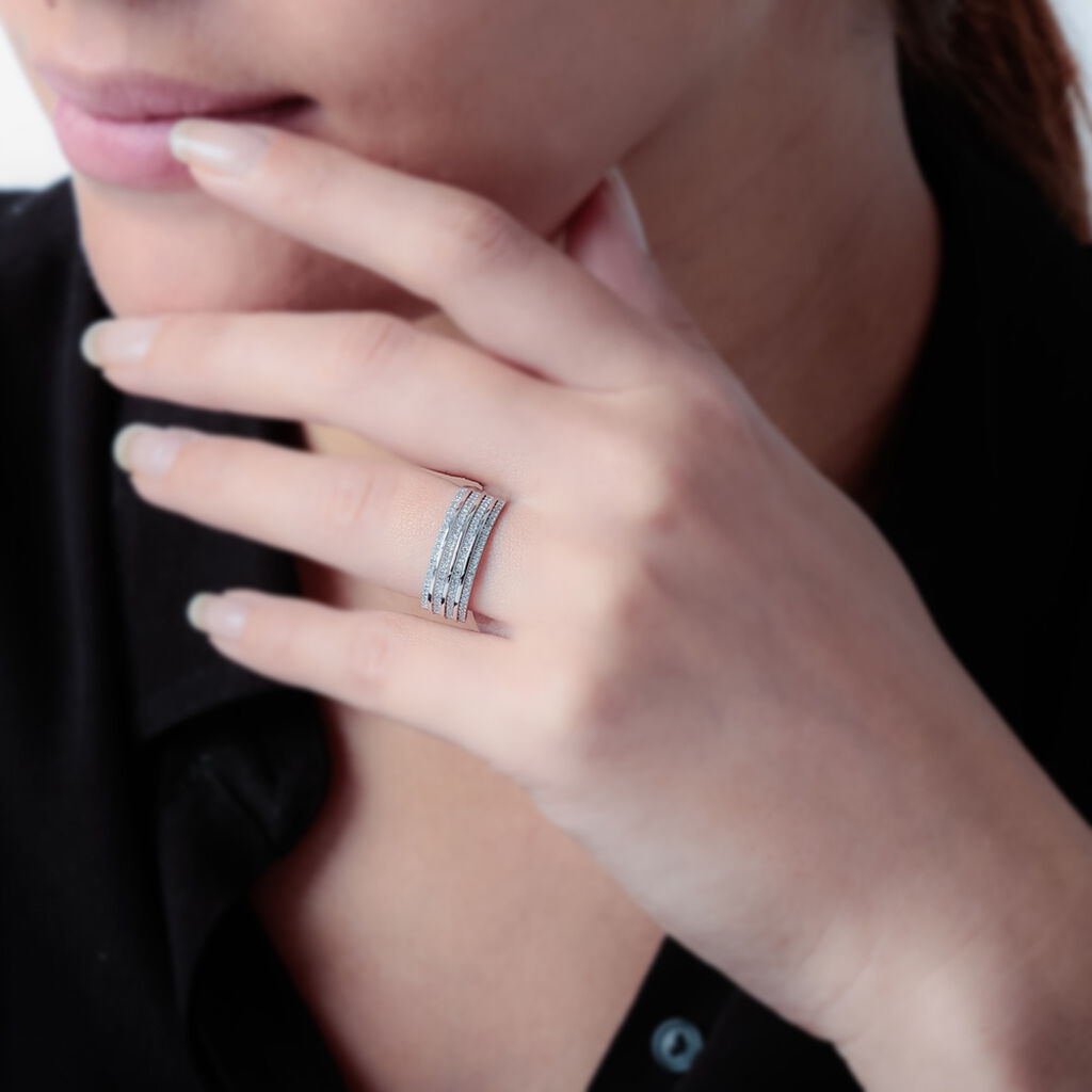 Bague Ines Or Jaune Diamant - Spannringe Damen | OROVIVO