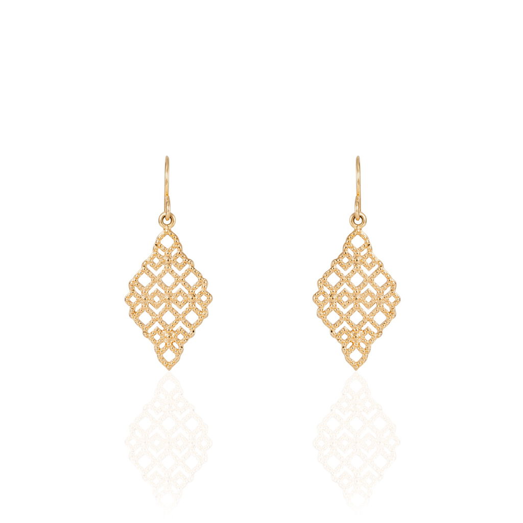 Boucles D'oreilles Pendantes Plaqué Or  - Spannringe Damen | OROVIVO