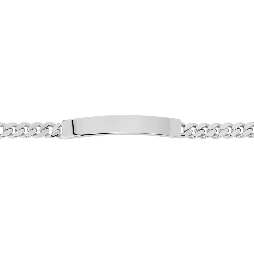 Unisex Id Armband Panzerkette Silber 925 - Panzerarmbänder Unisex | OROVIVO