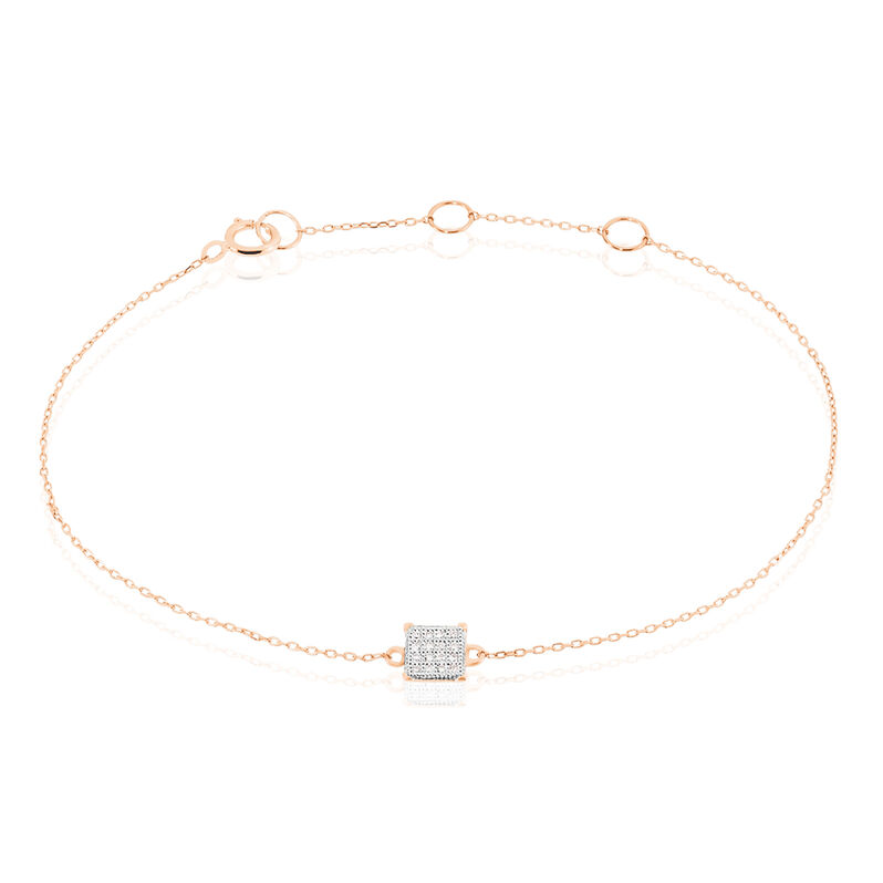 Bracelet Princesse Or Rose Diamant - Spannringe Damen | OROVIVO