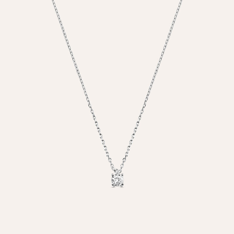 Collana Punto Luce Grace Oro Bianco Diamante - Spannringe Damen | OROVIVO