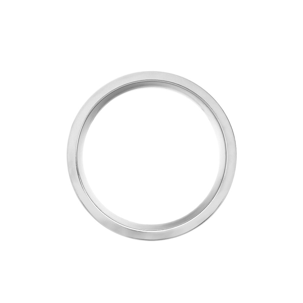 Damen Ring Titan Bicolor Gelb/Silber Zirkonia Wei&szlig; 0,03 ct B 6 mm