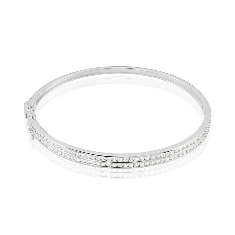 Damen Armreif Silber 925 Zirkonia - Armreifen Damen | OROVIVO