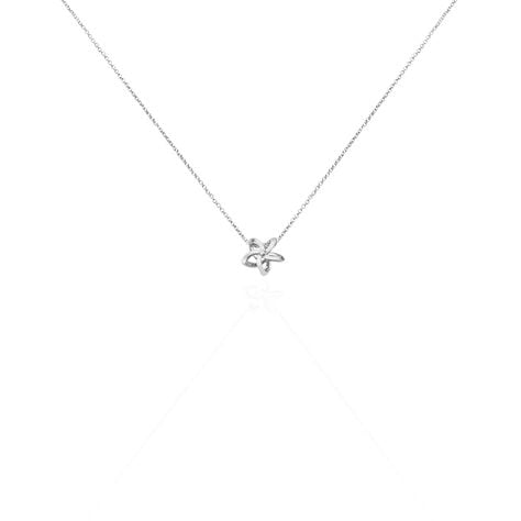 Damen Collier Silber 925 Diamant 0,01ct Blume Vratsa - Halsketten Damen | OROVIVO