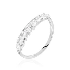 Damenring Weißgold 375 Zirkonia - Eheringe Damen | OROVIVO