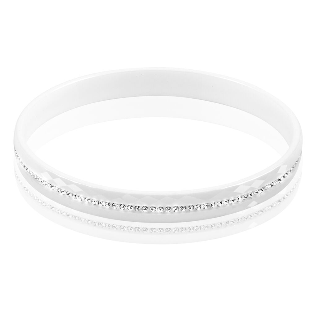Bracelet Jonc Ceramique Strass Et Céramique - Spannringe Damen | OROVIVO