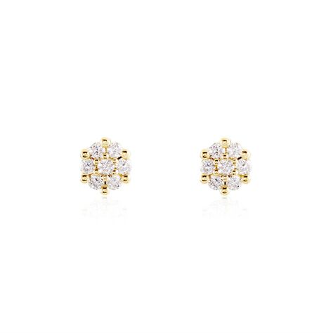 Damen Ohrstecker Gold 375 Diamant 0,252ct - Ohrstecker Damen | OROVIVO