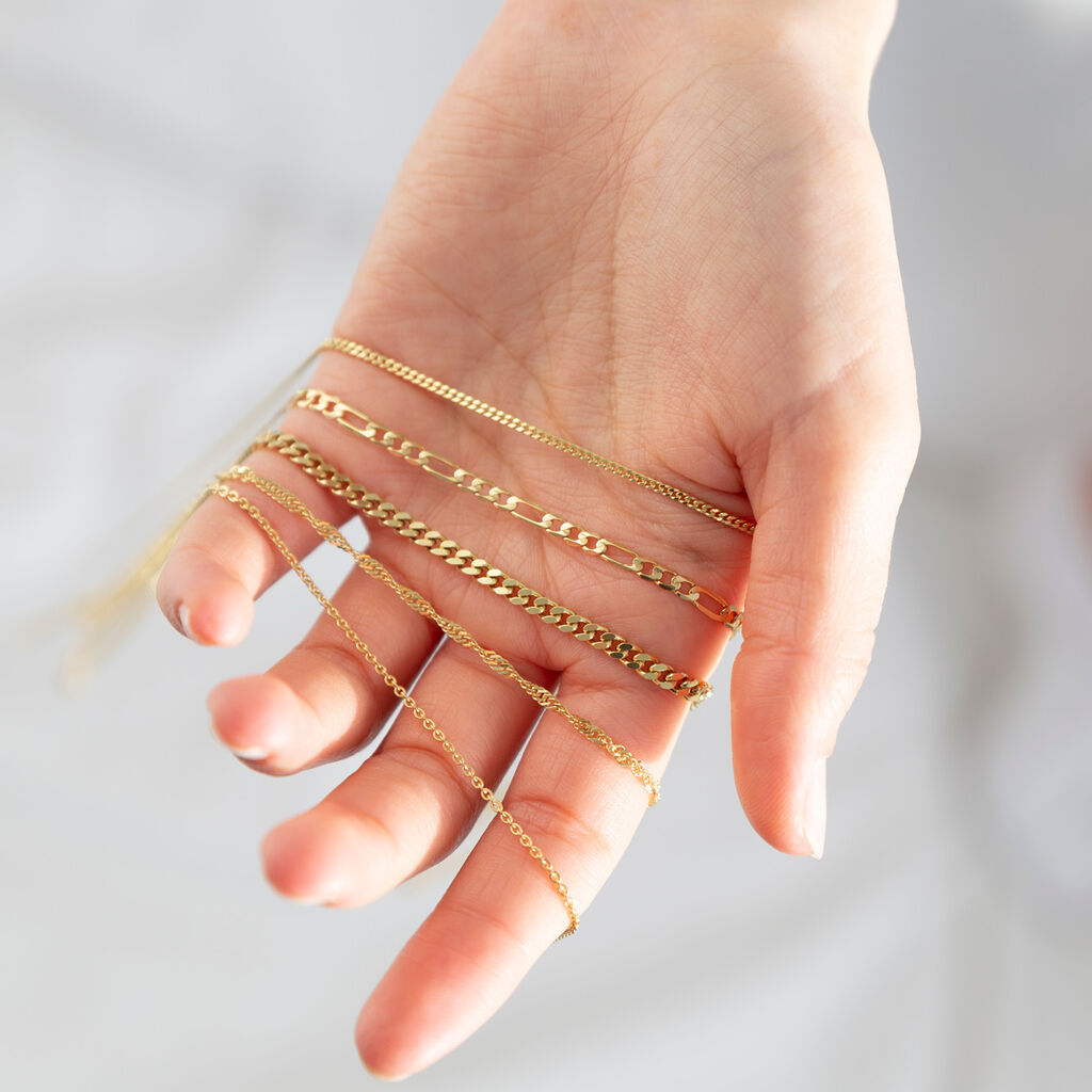 Damen Panzerkette Gold 375  - Halsketten Damen | OROVIVO