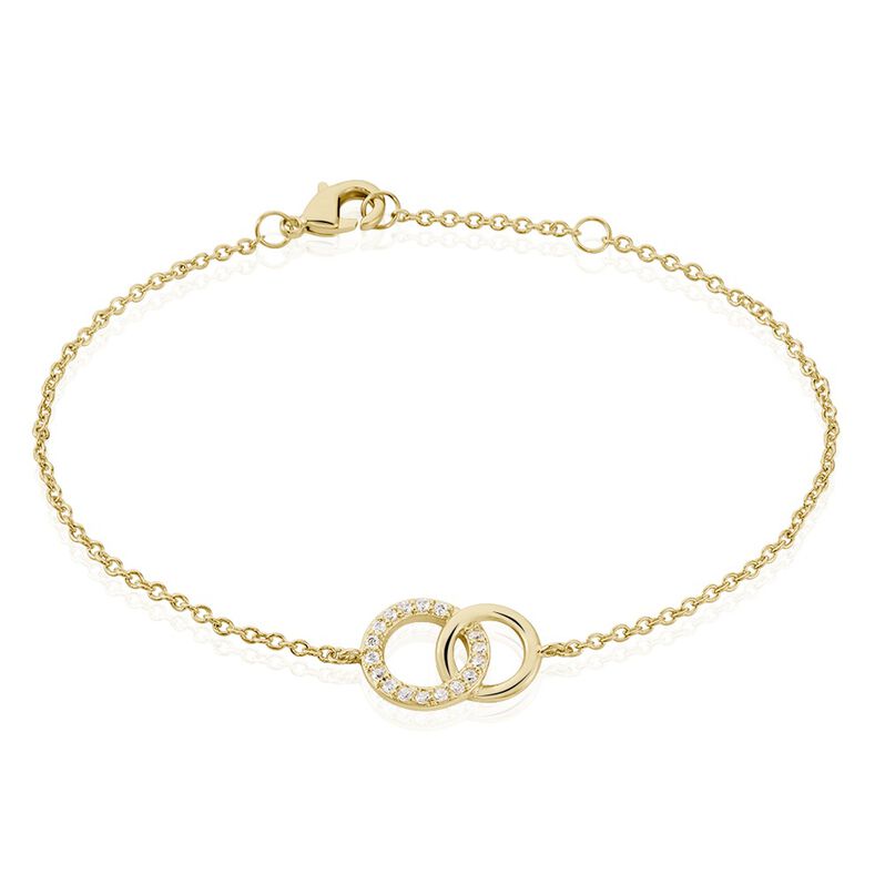 Bracelet Plaqué Or Et Oxyde - Spannringe Damen | OROVIVO