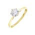 KRAPPE 6 Damen Ring Gold 375 (9 Karat) Zirkonia Weiß 1,480 ct