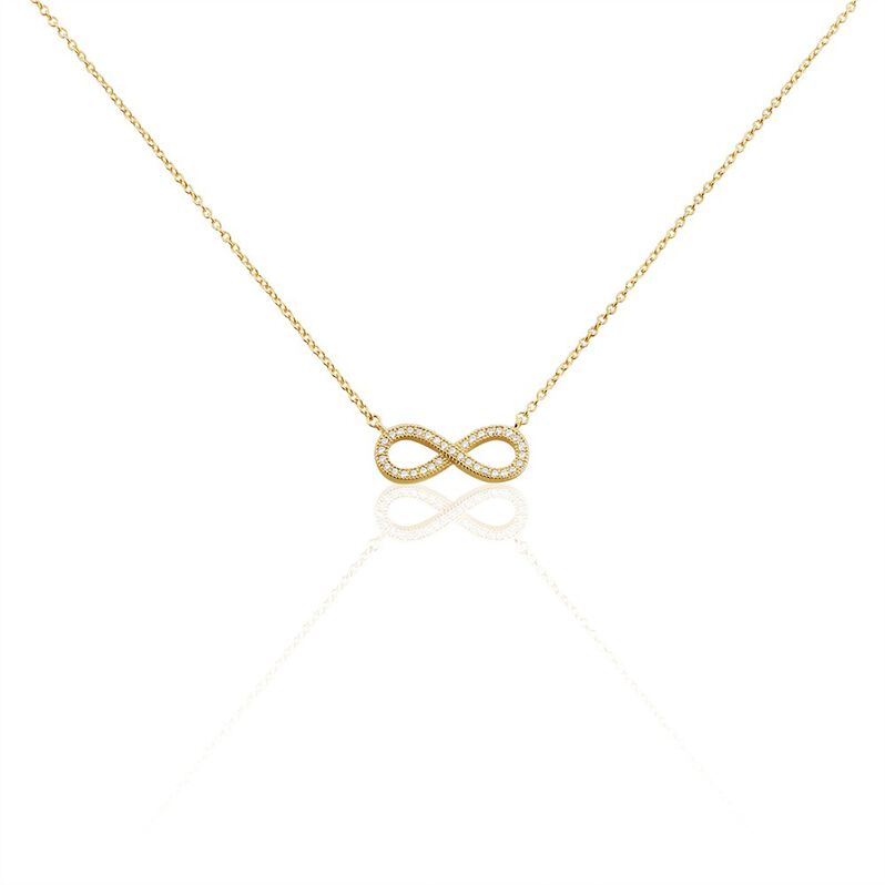 Collier Plaqué Or Et Oxyde - Spannringe Damen | OROVIVO