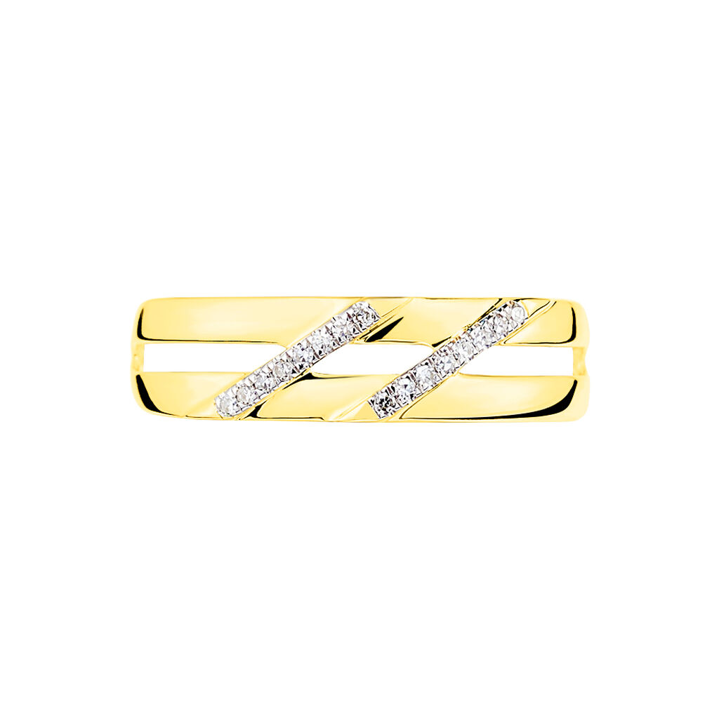 Bague Kelly-ann Or Jaune Diamant - Spannringe Damen | OROVIVO