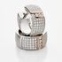 KAPINA Damen Creolen Silber Bicolor 925 Zirkonia Wei&szlig; 0,14 ct