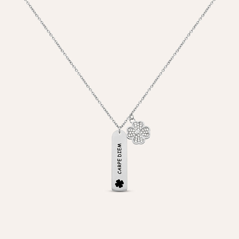Collana Sunrise Acciaio Cristallo - Spannringe Damen | OROVIVO
