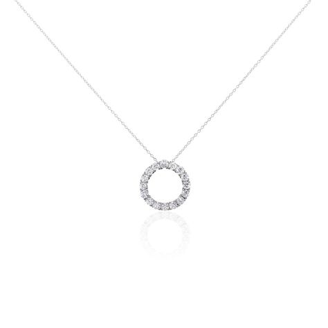 Damen Collier Silber 925 Zirkonia Kreis Myriam 1,15mm - Halsketten Damen | OROVIVO
