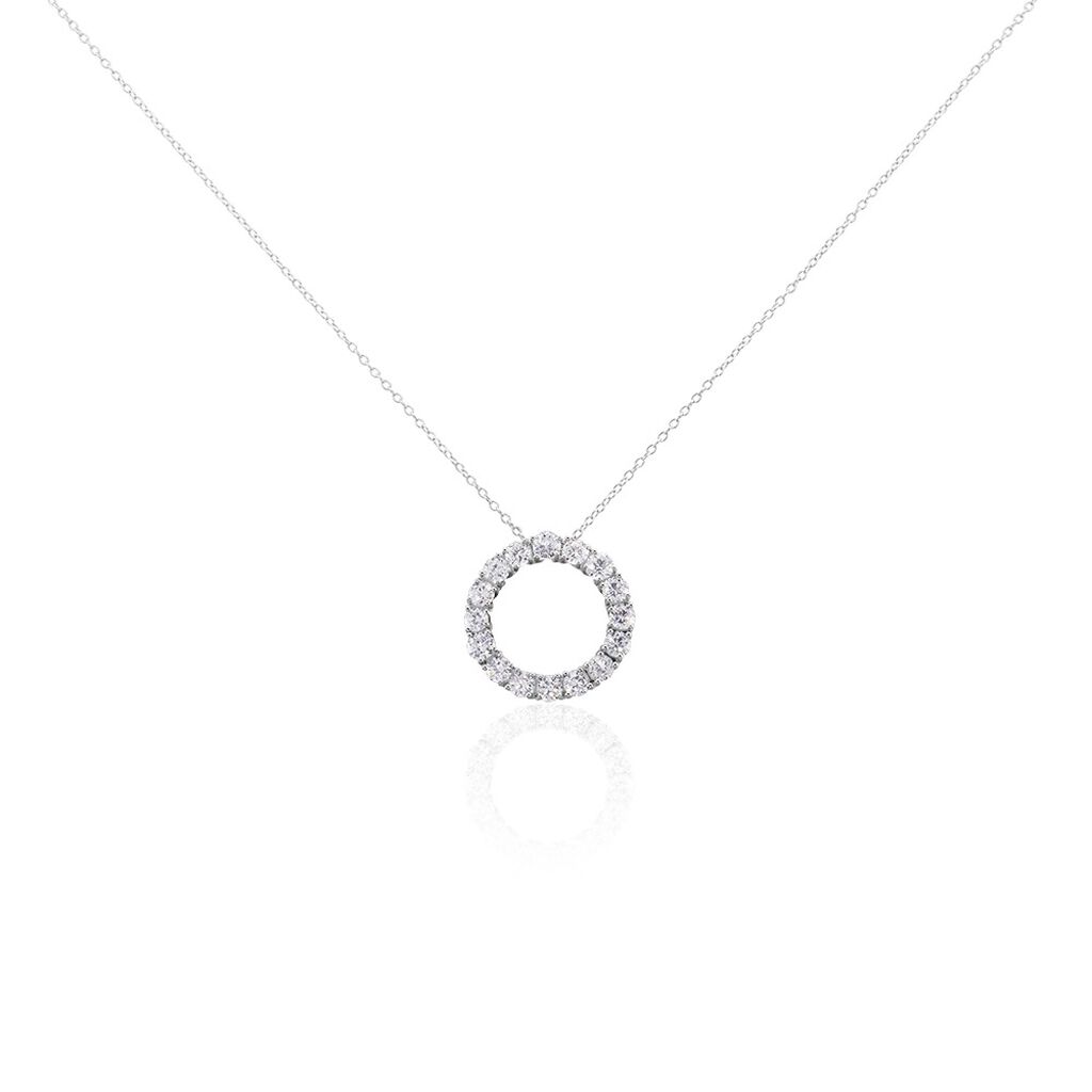 Damen Collier Silber 925 Zirkonia Kreis Myriam 1,15mm - Halsketten Damen | OROVIVO