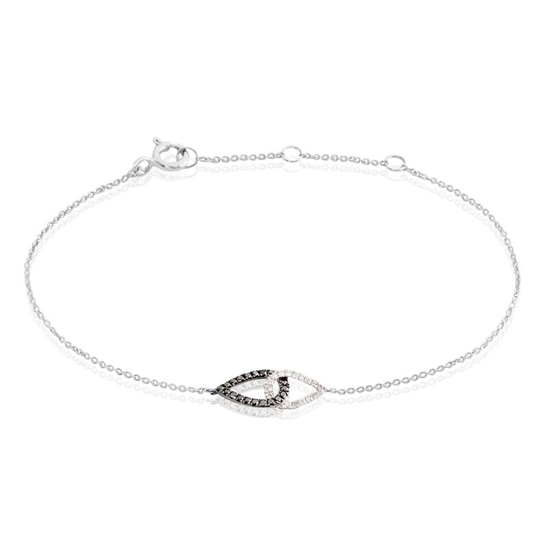Bracelet Ghizlene Or Blanc Diamant - Spannringe Damen | OROVIVO