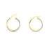 TITA CROISEES FILS Damen Creolen Gold Bicolor 375 (9 Karat) B 1,5 mm