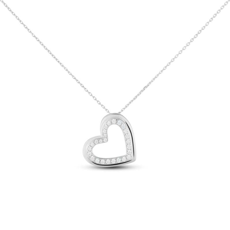 Collana Claire Oro Bianco Cubic Zirconia - Spannringe Damen | OROVIVO