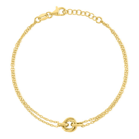 Cassia Damen Armband Silber vergoldet 925 Nest B 1 mm - Armb&auml;nder mit Anh&auml;nger Damen | OROVIVO