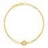 Cassia Damen Armband Silber vergoldet 925 Nest B 1 mm