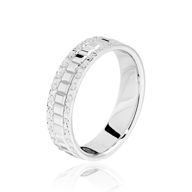 Alliance Effet Miroir Or Blanc - Spannringe Damen | OROVIVO